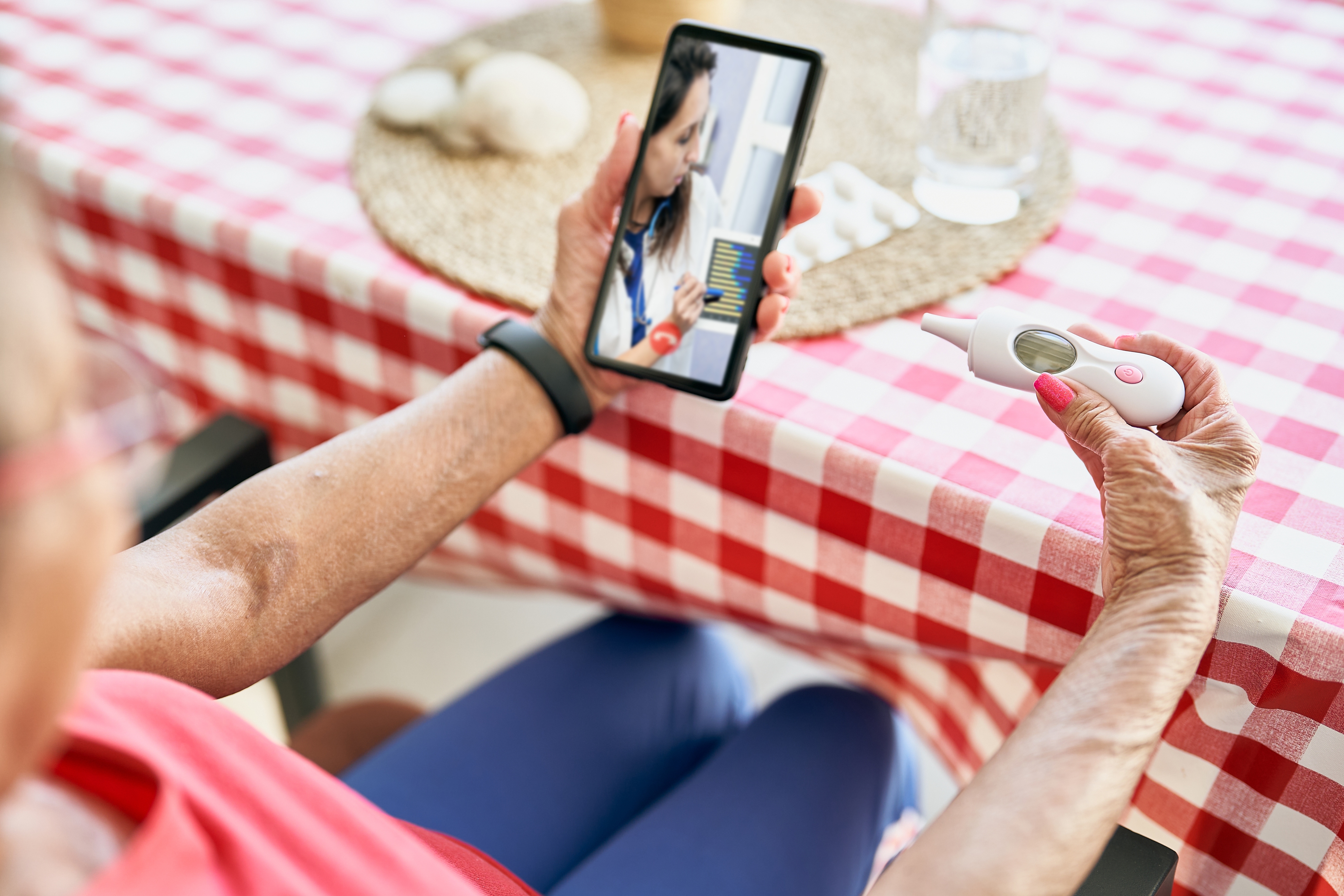 Telehealth — seeing a doctor or nurse via a videoconference on your phone or computer — got a boost during the pandemic. Telehealth payments for people on Medicare are on hold during the shutdown.